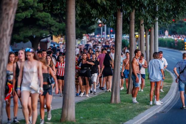 Split: Gužva za vrijeme dolaska posjetitelja na Ultru 