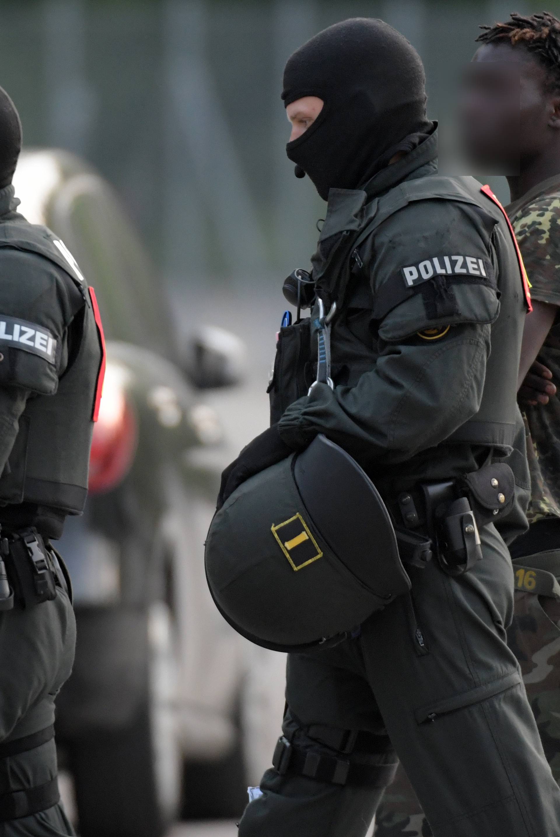 Police operation at refugee centre in Germany