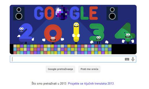 Google želi rasplesanu Novu godinu animiranim Doodleom