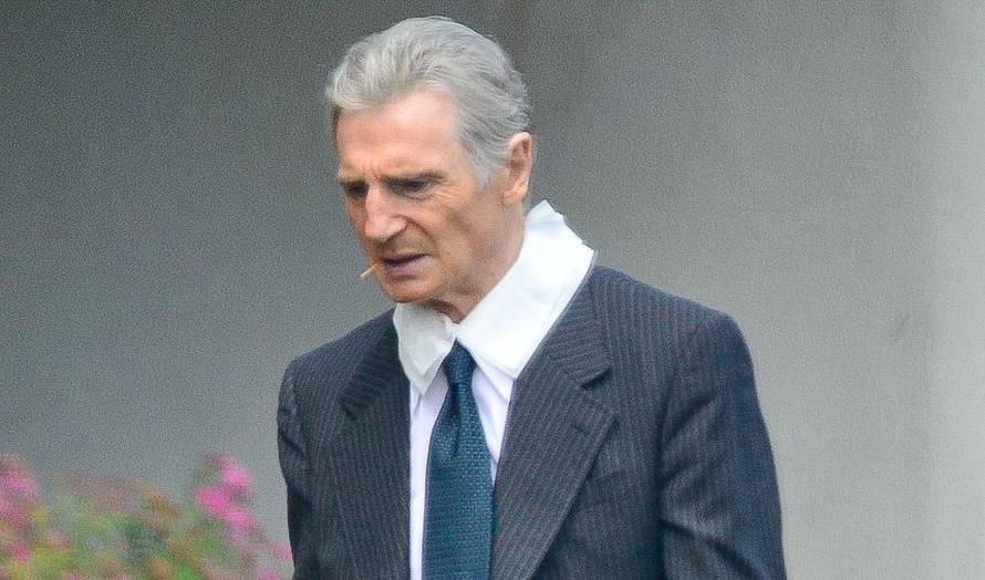 Liam Neeson On The Set of 'Felt'