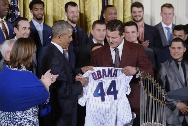 President Obama Hosts The Chicago Cubs to the White House - DC
