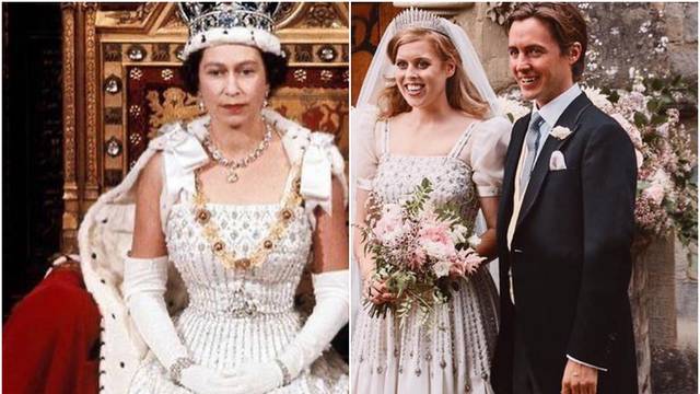 Princezu Beatrice prisilili nositi kraljičinu haljinu na vjenčanju