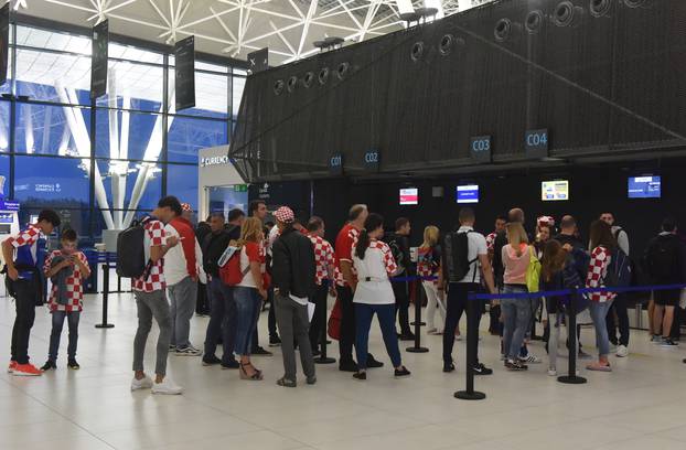 Zagreb: NavijaÄi lete na polufinalnu utakmicu svjetskog prvenstva u Rusiji