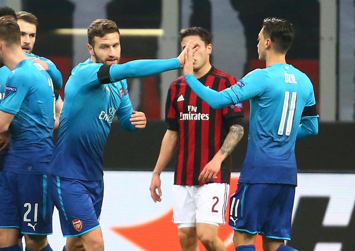 Europa League Round of 16 First Leg - AC Milan vs Arsenal