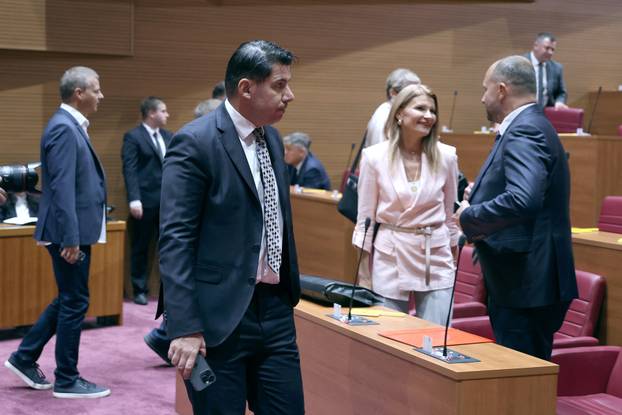 Zagreb: Pocela 7. sjednica Hrvatskoga sabora