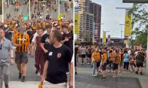 24SATA NA WEMBLEYU Evo kako su navija&ccaron;i Hulla preplavili ulice Londona nakon  velike pobjede