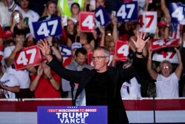 Republican presidential nominee and former U.S. President Donald Trump campaigns in Green Bay, Wisconsin