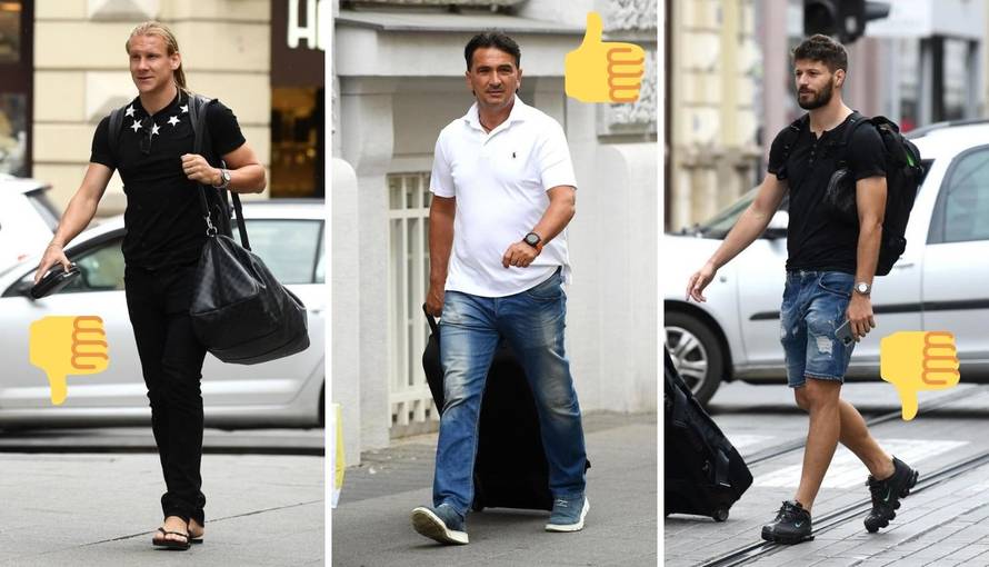 Vida s plaže na okupljanje, Petković hoda po čepovima, a Dalić opet kao s modne piste