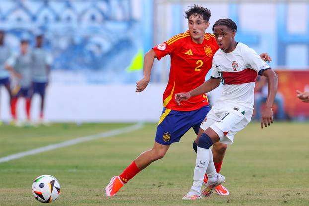 UEFA European Under-17 Championship 2023/2024 - Spain v Portugal - Dasaki Achnas Stadium
