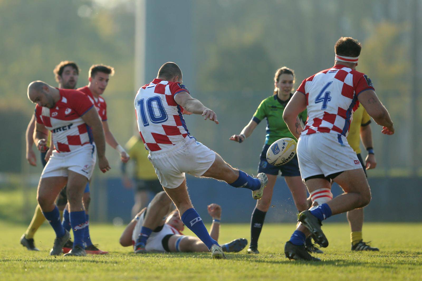 Zagreb: Utakmica Trophy divizije između ragbijaša Hrvatske i Švedske