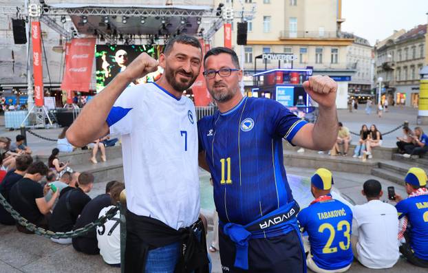 Zagreb: Praćenje utakmice između BiH i Švicarske