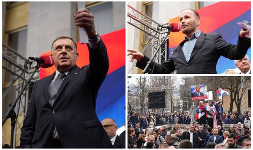 FOTO Ovo je skup podrške Dodiku u Banjoj Luci. Govorio i hrvatski odvjetnik Nobilo