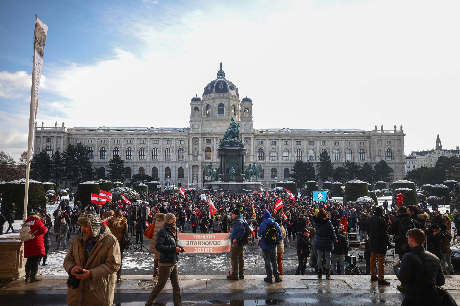 Demonstration against the COVID-19 measures and their economic consequences, in Vienna