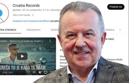 YouTube je vratio kanal Croatia Recordsa: Ugasili ga na  5 dana