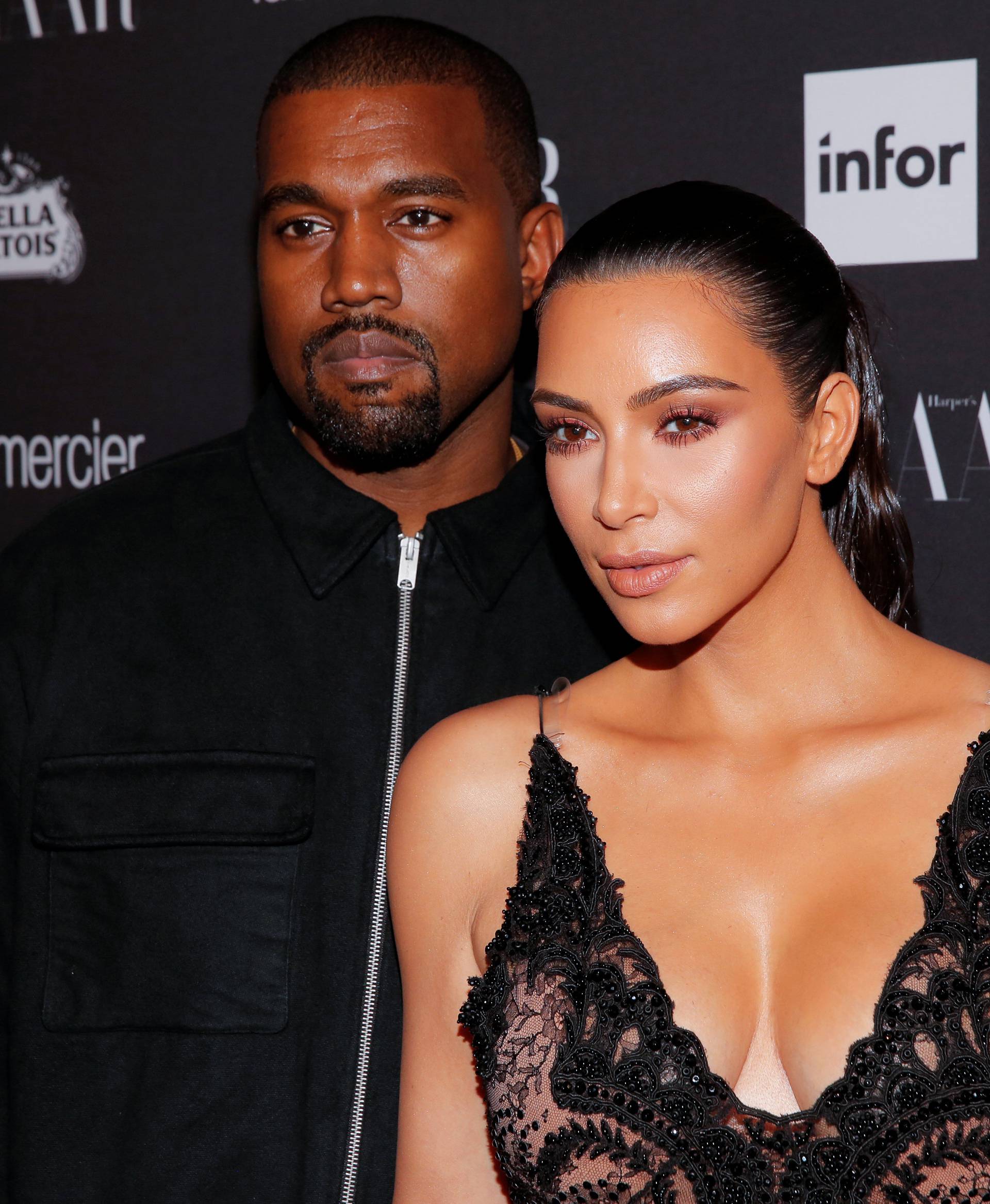 Kanye West and Kim Kardashian attend Harper's Bazaar's celebration of 'ICONS By Carine Roitfeld' at The Plaza Hotel during New York Fashion Week in Manhattan, New York, U.S.