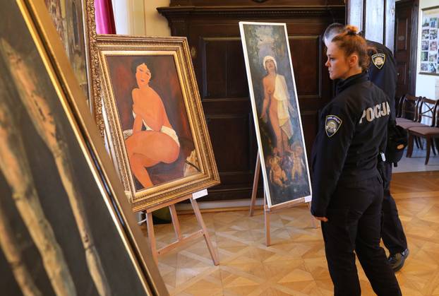 Zagreb: Otvorenje izložbe "Ljepota lažnog sjaja" - krivotvorenih umjetnina iz fundusa Muzeja policije