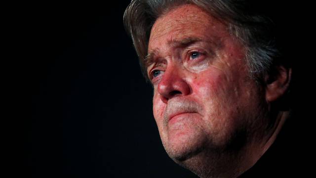 FILE PHOTO: Former White House Chief Strategist Steve Bannon holds a news conference in Rome