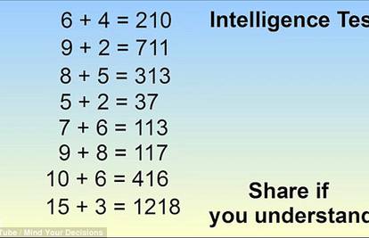 Najnoviji test inteligencije: Ako riješiš ovo, stvarno si genijalac