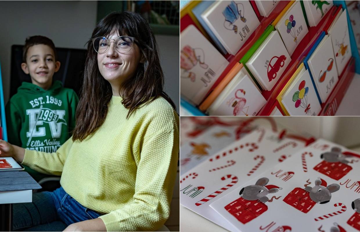 Mama i sin zajedno u poslu: I moj Matija (7) radi čestitke