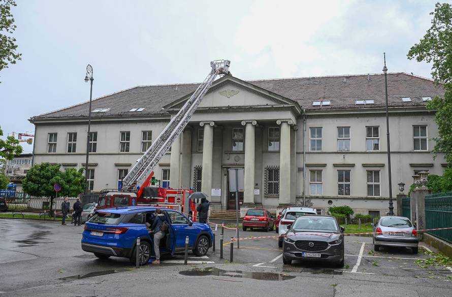 Zagreb: Vatrogasci intervenirali i na zgradi Doma zdravlja