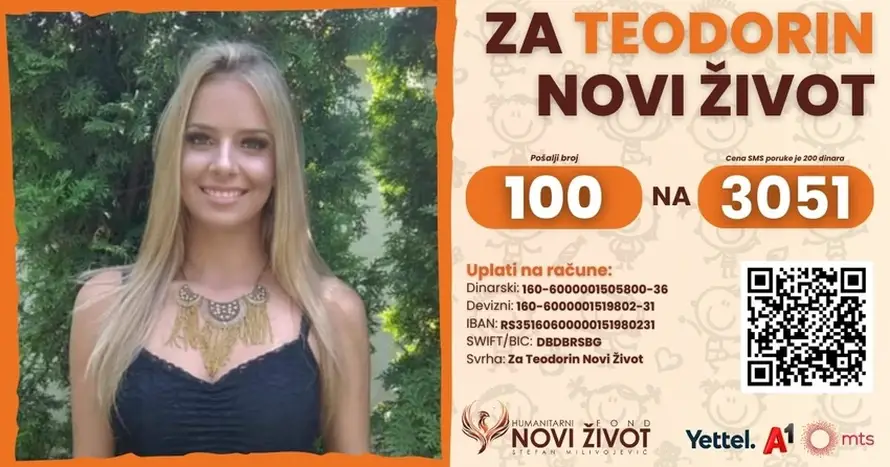 Teodora je jedina preživela pad nadstrešnice u Srbiji, skupljaju pomoć: 'Izgubila je obje noge'