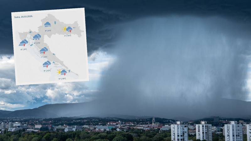 Grad Zagreb objavio upozorenje zbog nevremena! 'Službe su u pripravnosti. Budite oprezni...'