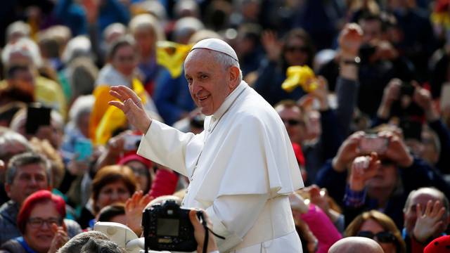 Pope Francis holds weekly audience at Vatican