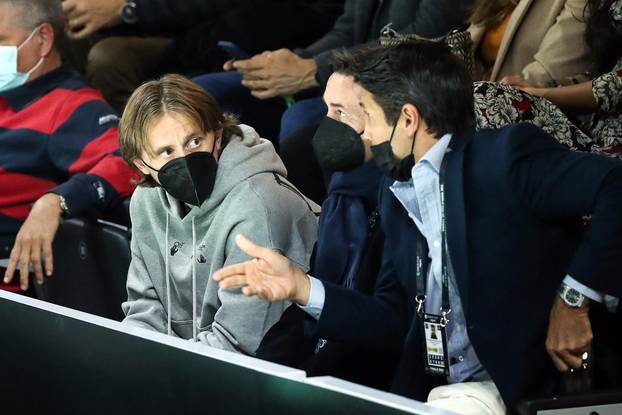 Madrid: Luka Modirć došao je podržati hrvatske tenisače u polufinalu protiv Srbije