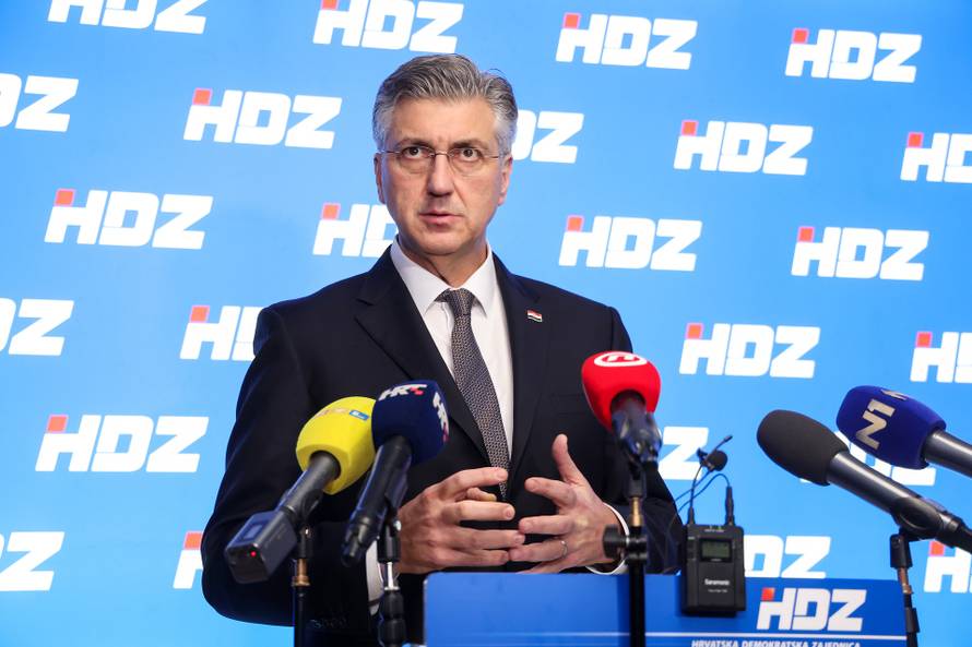 Zagreb: Andrej Plenković dao je izjavu nakon sjedncie HDZ-a