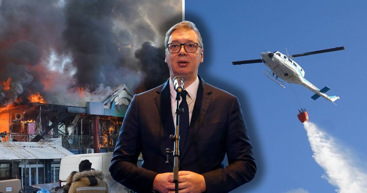 Vučić finds joy amidst polluted air and raging fire: ‘People could see our helicopters today’