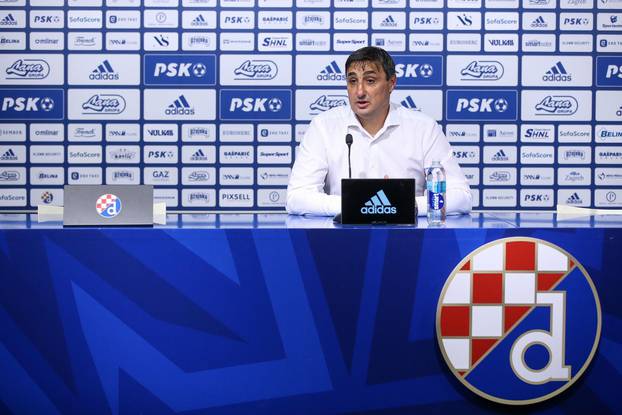 Konferencija za medije nakon prve utakmice 2. pretkola UEFA Lige prvaka GNK Dinamo - FC Shkupi 1927