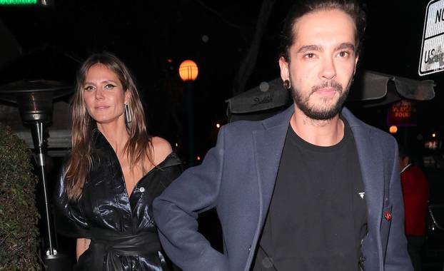 Heidi Klum and Tom Kaulitz walk out of Delilah together