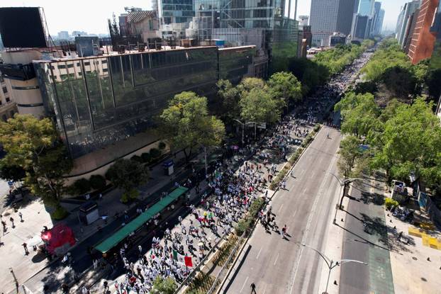 Protest against insecurity and corruption in country, in Mexico City