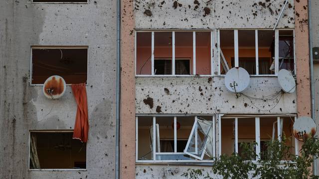 Aftermath of a Russian missile attack in Lviv