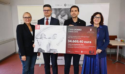 PBZ grupa donirala gotovo 35.000 eura Centru za rehabilitaciju Silver