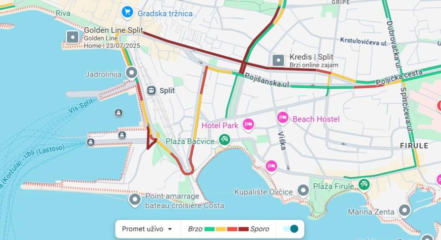FOTO Prometni kaos u Splitu, čeka se na ulazak u trajektnu luku: 'Nepregledna je kolona...'