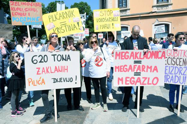 Sisak: Prosvjed protiv izgradnje klaonice peradi i bioplinskog postrojenja