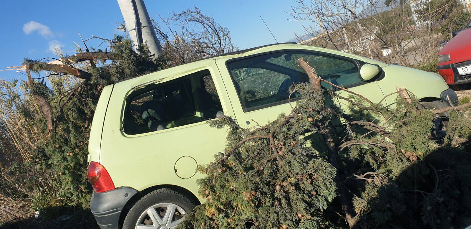 Zbrajaju se štete: Bura čupala stabla, semafore, rušila zidove