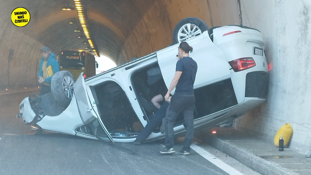 Prometna nesreća kod Splita: Auto sletio, jedan je ozlijeđeni
