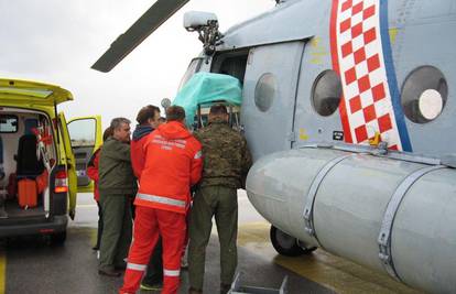 Spasili bebu: Helikopterom je prevezli iz Dubrovnika u Split