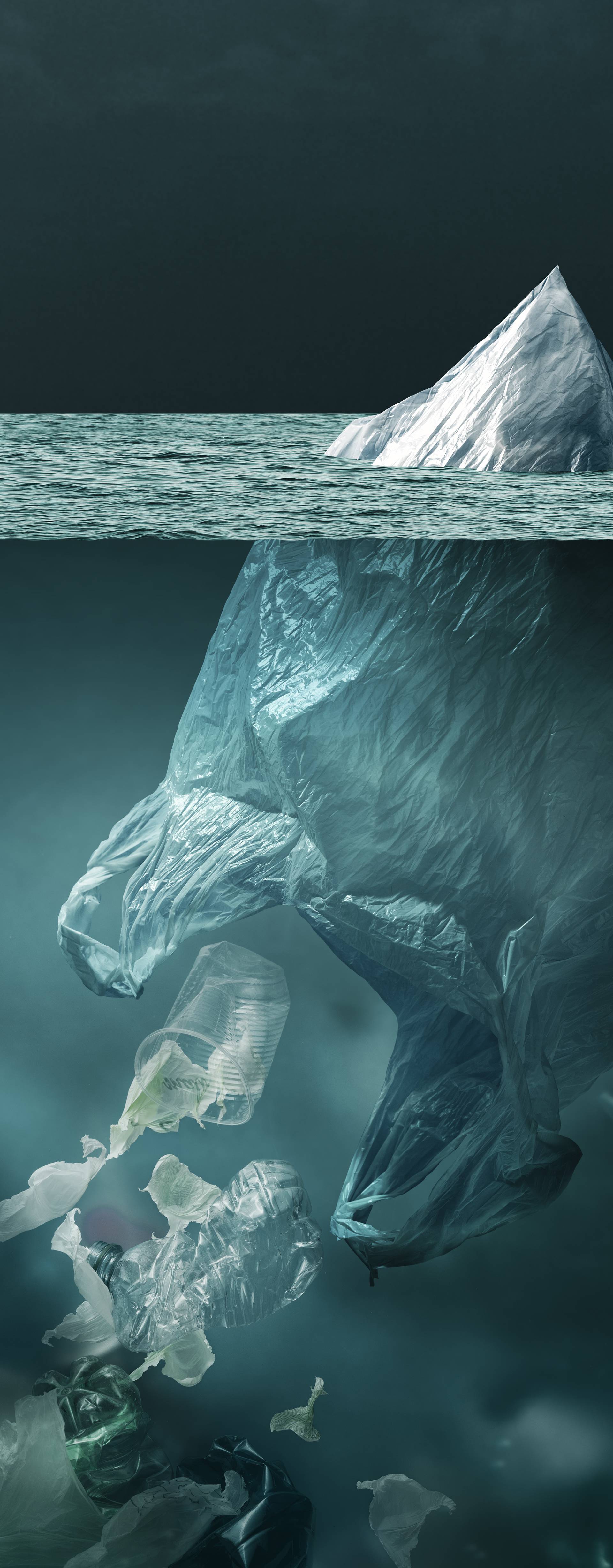 Oceanima umjesto santi leda plutaju cijeli deponiji plastike
