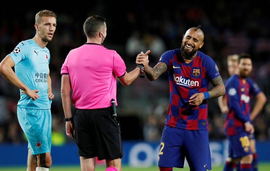 Champions League - Group F - FC Barcelona v SK Slavia Prague