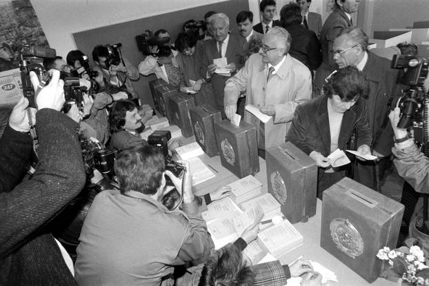 Prvi krug poslijeratnih višestranačkih izbora u Hrvatskoj, 22.4.1990.