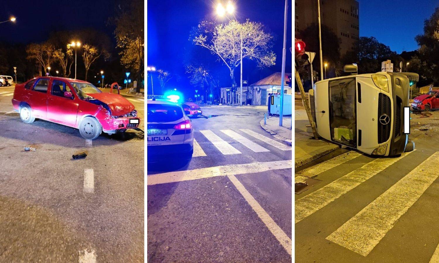 Krš i lom u Spllitu: Sudarila se tri vozila, dvoje ljudi ozlijeđeno