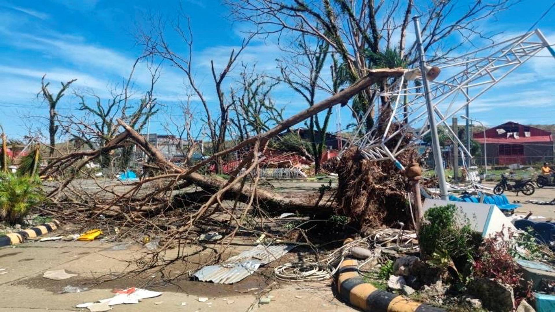 Aftermath of Typhoon Rai in the Philippines