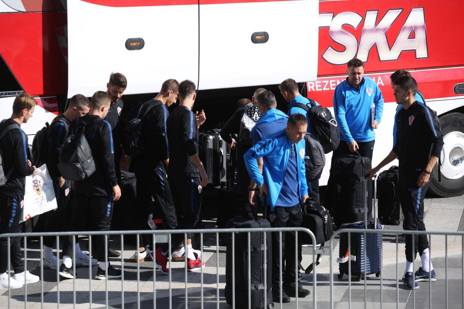 Split: Odlazak hrvatske nogometne reprezentacije u Cardiff