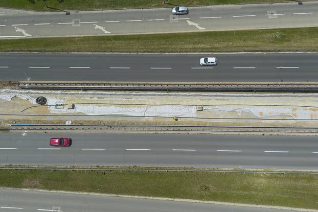 Zagreb: Radovi u Sarajevskoj snimljeni iz zraka