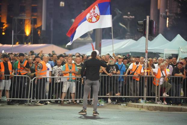 Policijske snage na velikom studenstskom prosvjedu u Beogradu