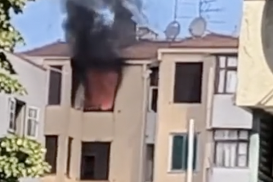 Požar stana u Rovinju