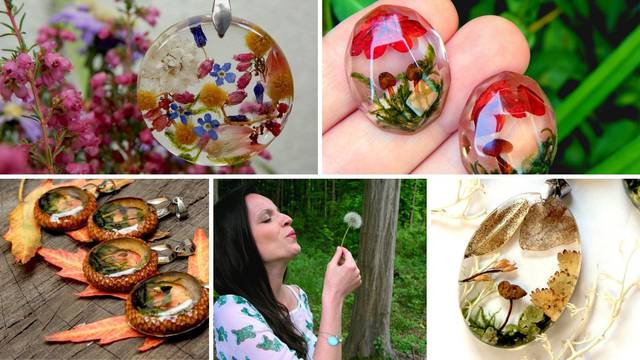 Jesenska bajka: Profesorica iz Zagreba izrađuje unikatni nakit od gljiva i cvjetića iz šume
